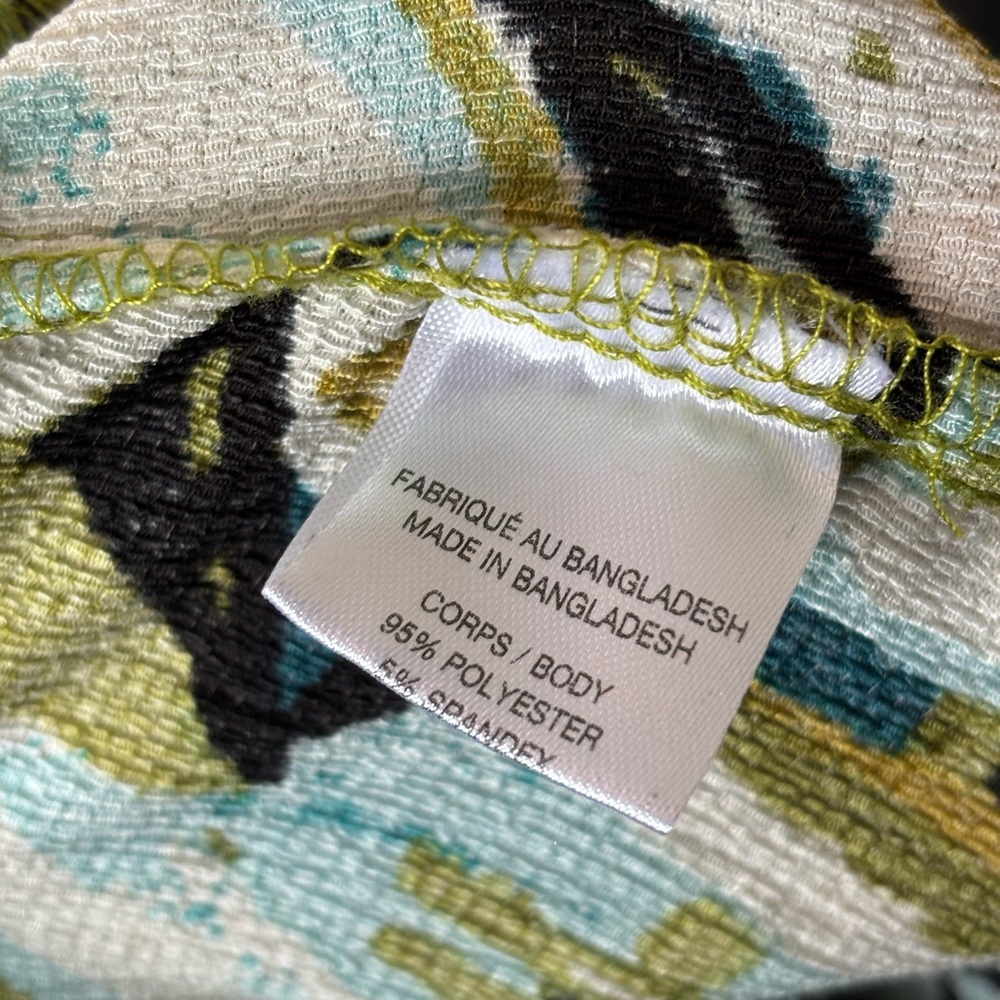 Lily Morgan // Crinkle Knit // Tropical Leaf Print // Wide-Leg Pants - Picture 7 of 7